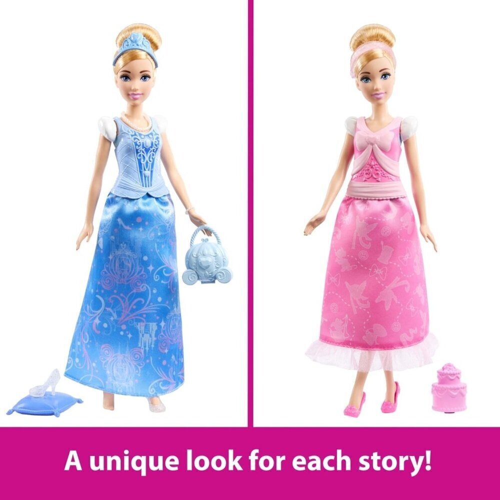 Cinderella Disney Princess 2-in-1 Stories Fashion Doll 2 Distinct Looks - Picture 3 of 10